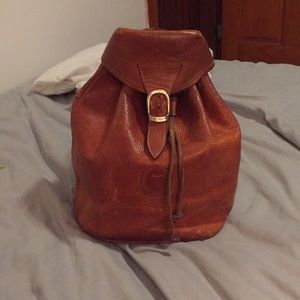 La Espuela Genuine Leather Rust Vintage Backpack